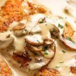 CREAMY MUSHROOM CHICKEN & CRISPY ONIONS