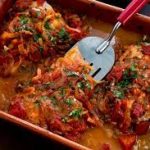 EASY OVEN-BAKED FISH WITH TOMATOES